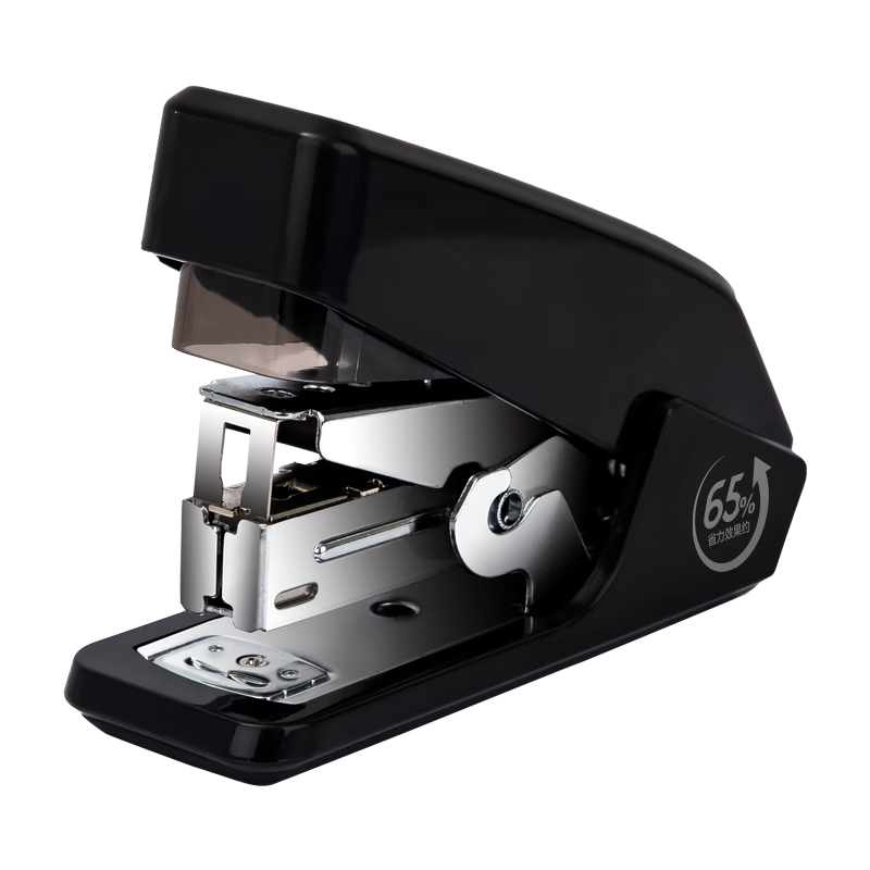 Deli (Deli) Efficient And Labor-Saving Stapler, Compatible with No.12 Staples, Can Hold 50 Staples, Black 0466 (Staples Not Included)
