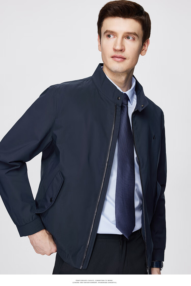 FIRS [Harington Stand-Up Collar] Jacket Men's Coat Business Casual Commute Triple-Protection Tech Menswear Outerwear 9