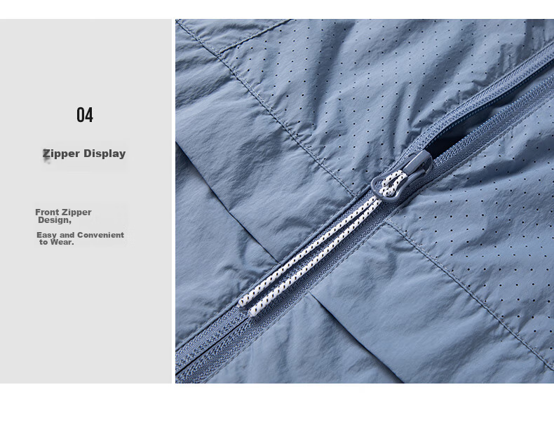 TOREAD Sun Protection Clothing, UV-Resistant, Lightweight, UPF50+, Breathable Skin Coat, Sun Protection Jacket, TAZZCN81842 37