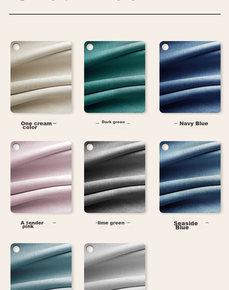 Mihua Curtains, Blackout Sun Protection Finished Fabric Curtains, Twilight Milk Tea Color, 3.0 Meters Wide * 2.7 Meters High, Single Panel 18