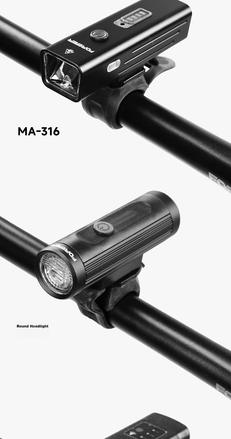 FOREVER Bicycle Front Light, Night Riding High Beam Flashlight, Rechargeable with 800 Lumens, 4 Light Modes, 2400mAh Battery 13