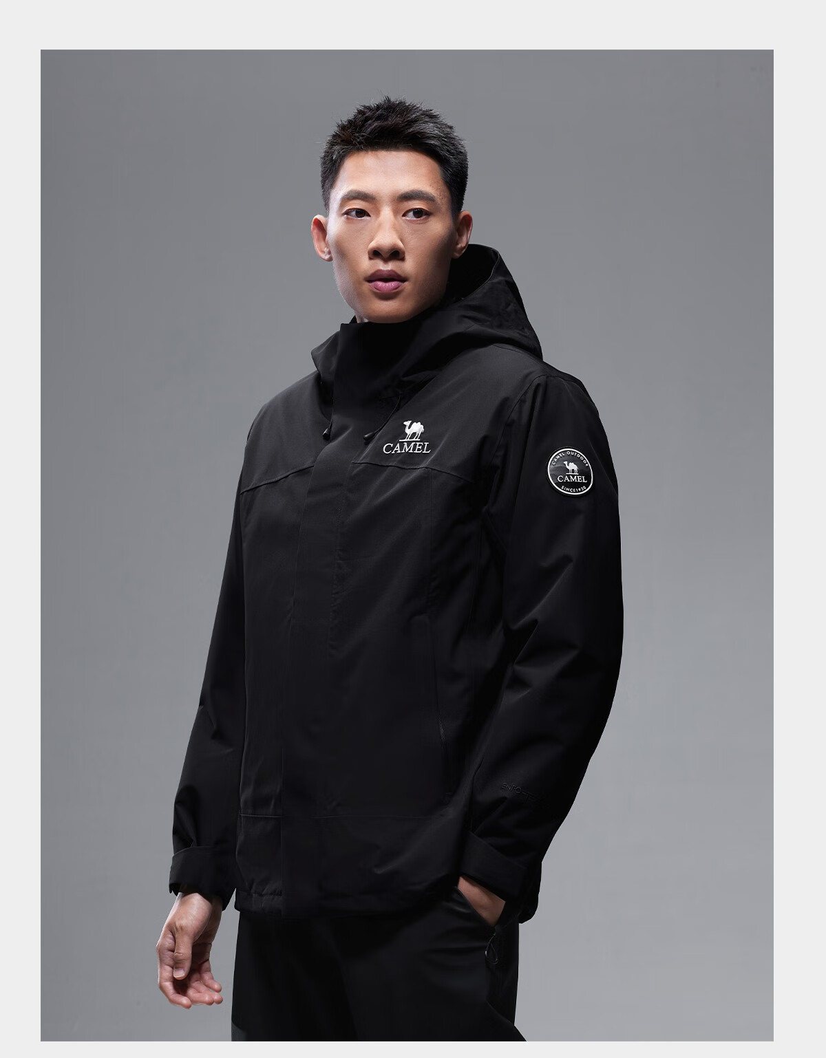 CAMEL Outdoor 3-in-1 Down Jacket for Men 2025 New Model Water-Resistant Down Liner Windproof Waterproof Jacket B189 8
