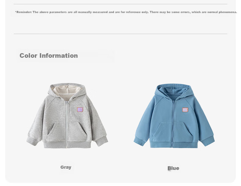 Huanxixiaoxiong Boys' Jacket, Girls' Spring And Autumn Versatile Long-Sleeve Hooded Coat, Children's Solid Color Casual Zipper Baby Clothes 20