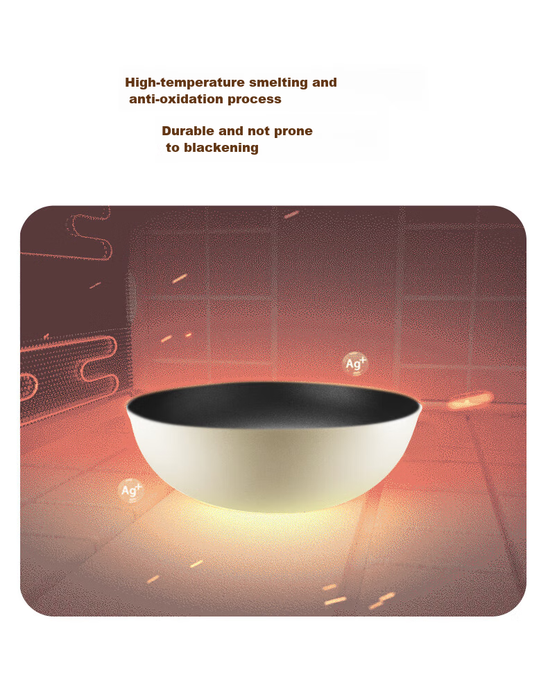 SUPOR Wok 32cm Non-Stick Pan Flat Bottom Household Stir-Fry Pan Antibacterial Wok Compatible with Gas And Induction Cooktops VC32SP05 10