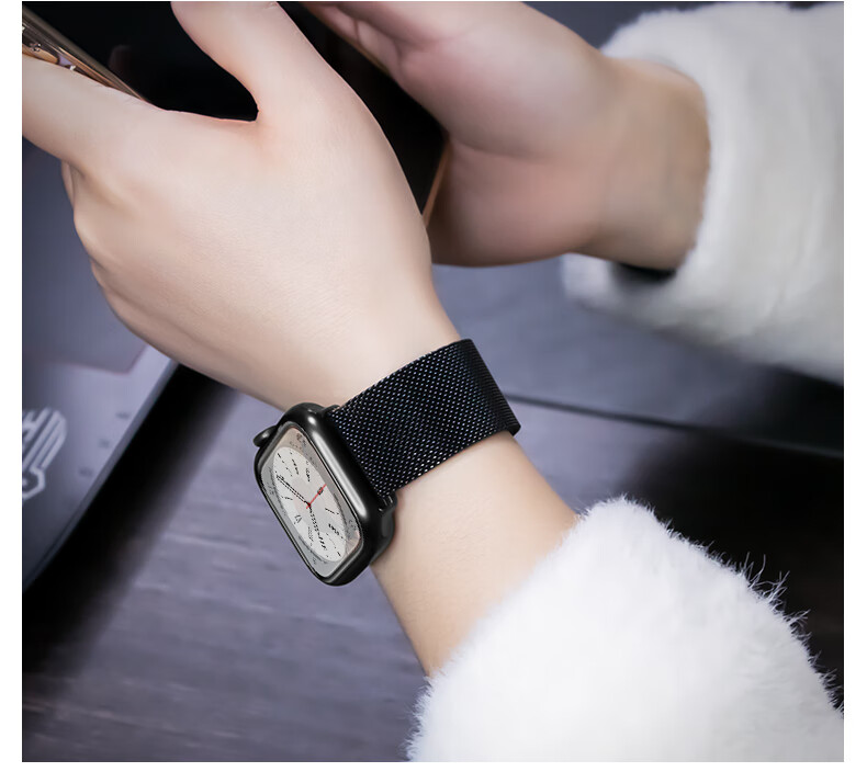 BHO [Official Milanese] Compatible with Apple Watch Band, Metal Strap for Apple Watch S12, IWatch S11/10/9/8/SE3/2/Ultra4 Band 11