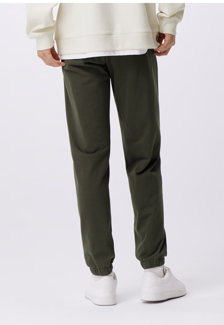 Semir Casual Pants for Men, Simple Solid Color Versatile Knitted Trousers, Autumn Drawstring Ankle-Tied Pants, Sporty Style 101524127121 22