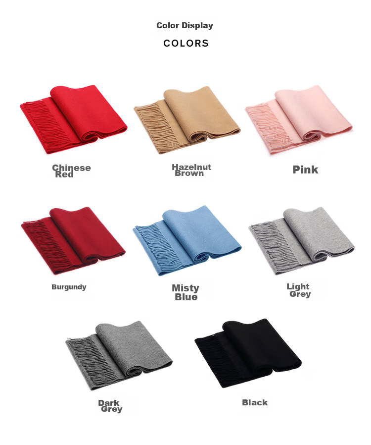 Hengyuanxiang Scarf for Women, Autumn And Winter Pure Wool Neck Warmer, Birthday Gift for Mothers And Elderly, Corporate Annual Meeting And National Day Festival Gift Box Set 14