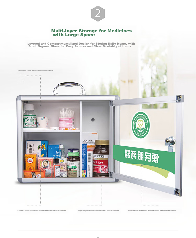 Jinlongxing Community Service Box, Medical Storage Emergency Cabinet, Wall-Mounted, Suitable for Communities, Schools, Public Places, Businesses, Factories 13