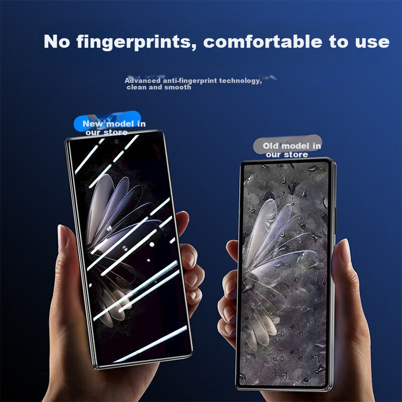 ESCASE Xiaomi MixFold3 Tempered Glass Screen Protector for Fold2 Phone, Foldable Screen Front Film, Outer Screen Curved Full Coverage Ultra-Thin Shatterproof Glass Film, Fingerprint-Resistant High-Definition Protective Film