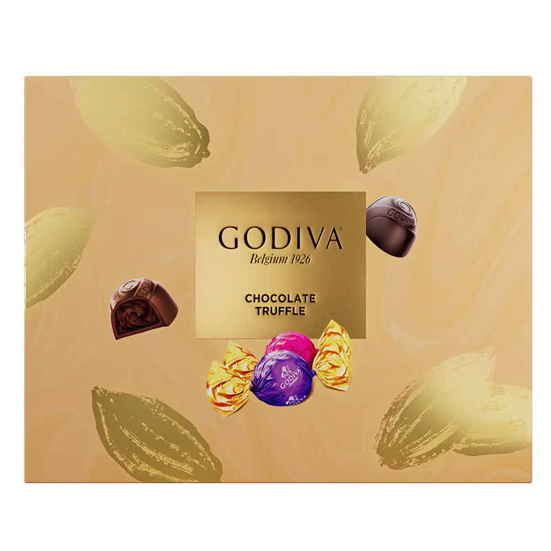 歌帝梵（Godiva）松露形巧克力高端礼盒16颗160g 下午茶 休闲零食 伴手礼节日礼物 