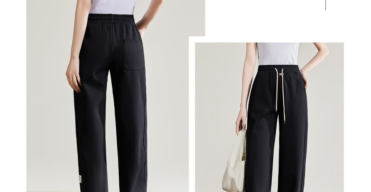 Halo Queen Women's Joggers with Elastic Waistband And Drawstring, Casual Pants for Spring And Autumn, Loose-Fitting Slimming Sweatpants H13QR1953 7