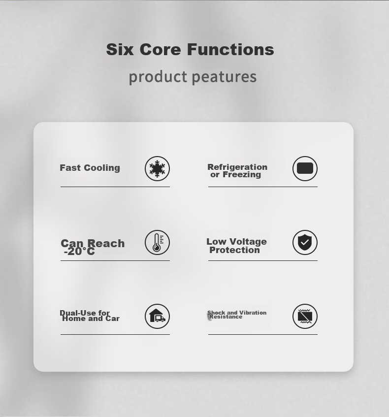 Alpicool Car Refrigerator, Dual-Use for Car And Home, Compressor-Freezing And Refrigeration, Suitable for Dormitory And Office, Mini C75 Large Capacity Fridge 2