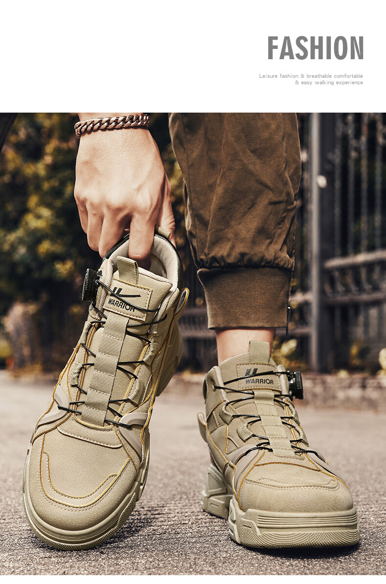 Huili Men's Versatile Martin Boots, 2025 Autumn And Winter New Style, Trendy Retro High-Top Work Boots, Gray, Size 40 6