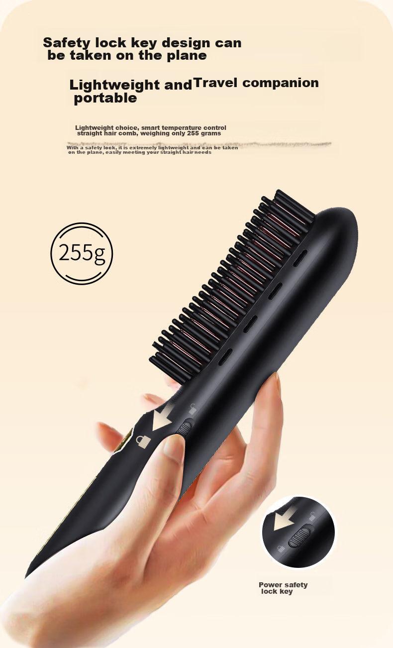 UBelle [Mid-Autumn Festival Gift] Wireless Straightening Brush, 500 Million Negative Ions Hair Protection, Portable Dual-Use Straightener And Comb, Smooth High Crown, Birthday Gift for Girlfriend 23