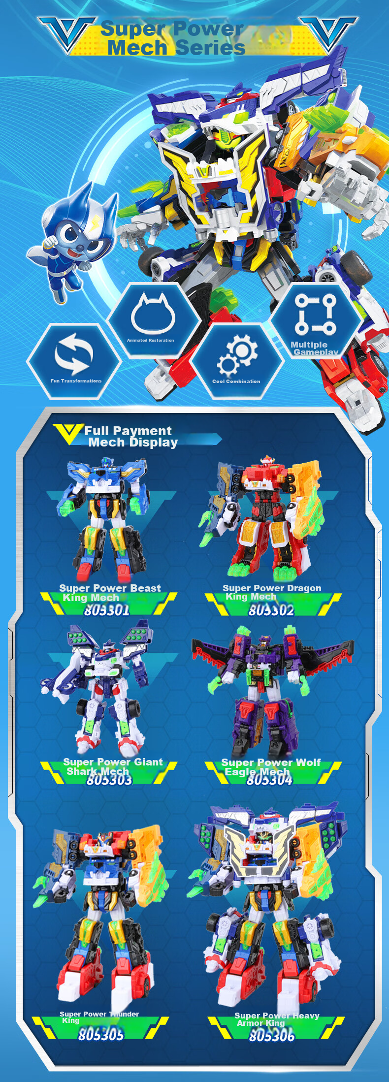 Mini Force X Super Power Beast King Mecha Season 5 Fule Transforming Toy Lion Bull Battle Vehicle Combo Boys Gift 2