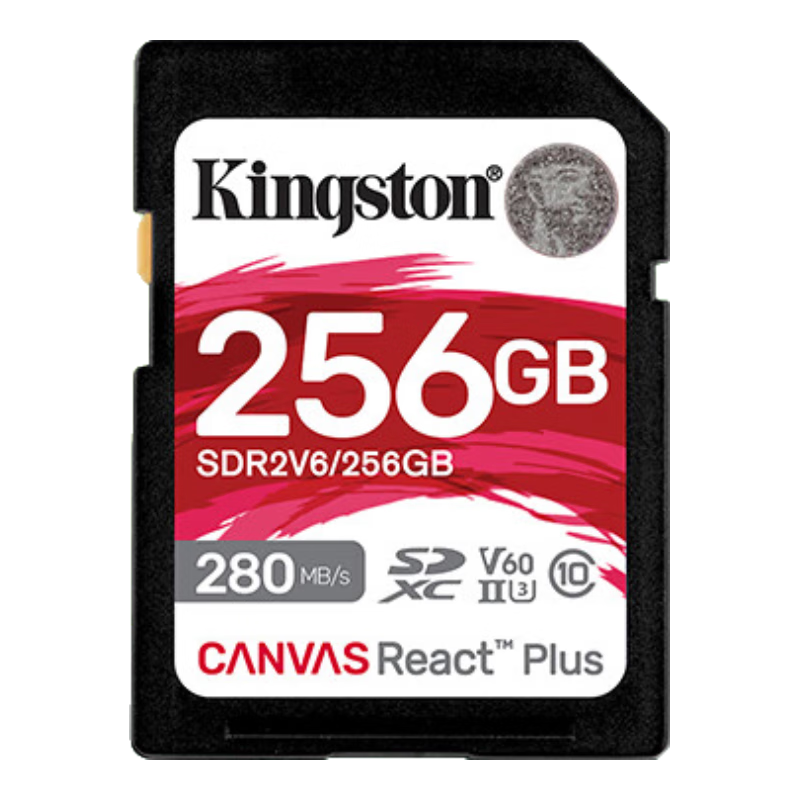 Kingston 256GB SD Memory Card U3 V60 4K Digital Camera Memory Card Read Speed 280MB/s Write Speed 150MB/s Mirrorless/DSLR Camera