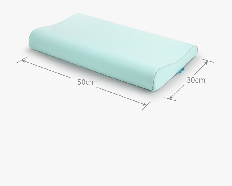 P.Health Children's Pillow, Silicone Rubber Neck Support Pillow, Gift Box Set, All-Season Use, Breathable, Washable Wave Pillow, Gree 21