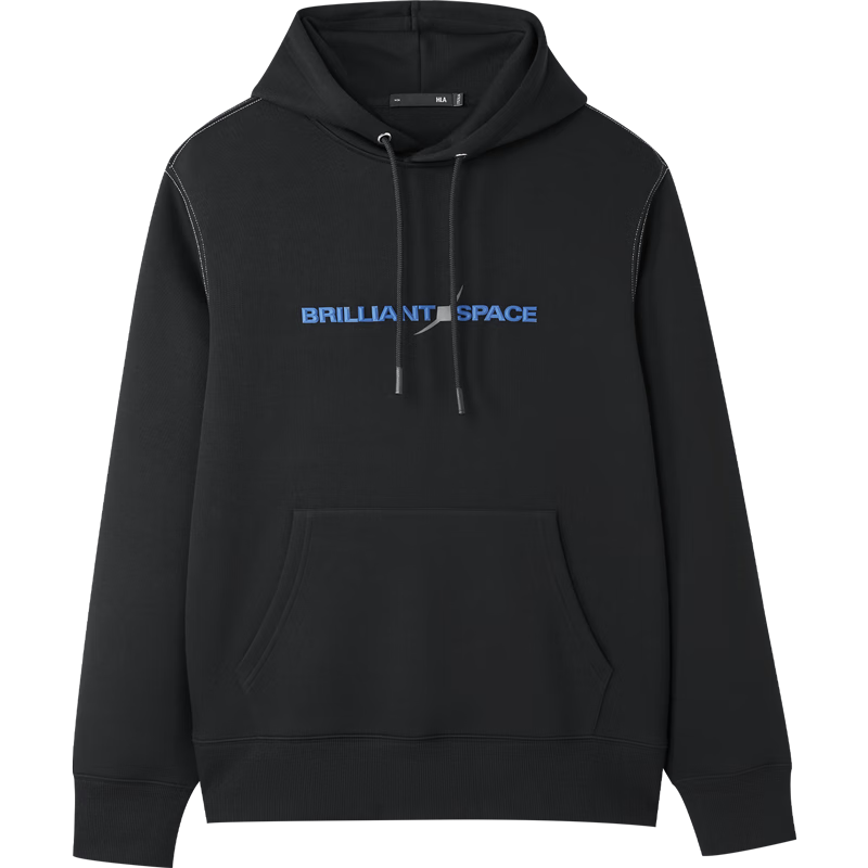HLAHLA Men's Spring Lightweight Business Aerospace Series Hooded Simple Long Sleeve Sweatshirt