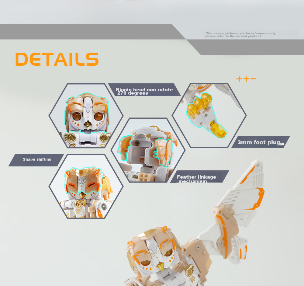 52TOYS Mengshou Xia White Noise Owl Transforming Toy Trendy National Creation Mecha for Boys over 14 Years Old Gift for Boyfriend 9