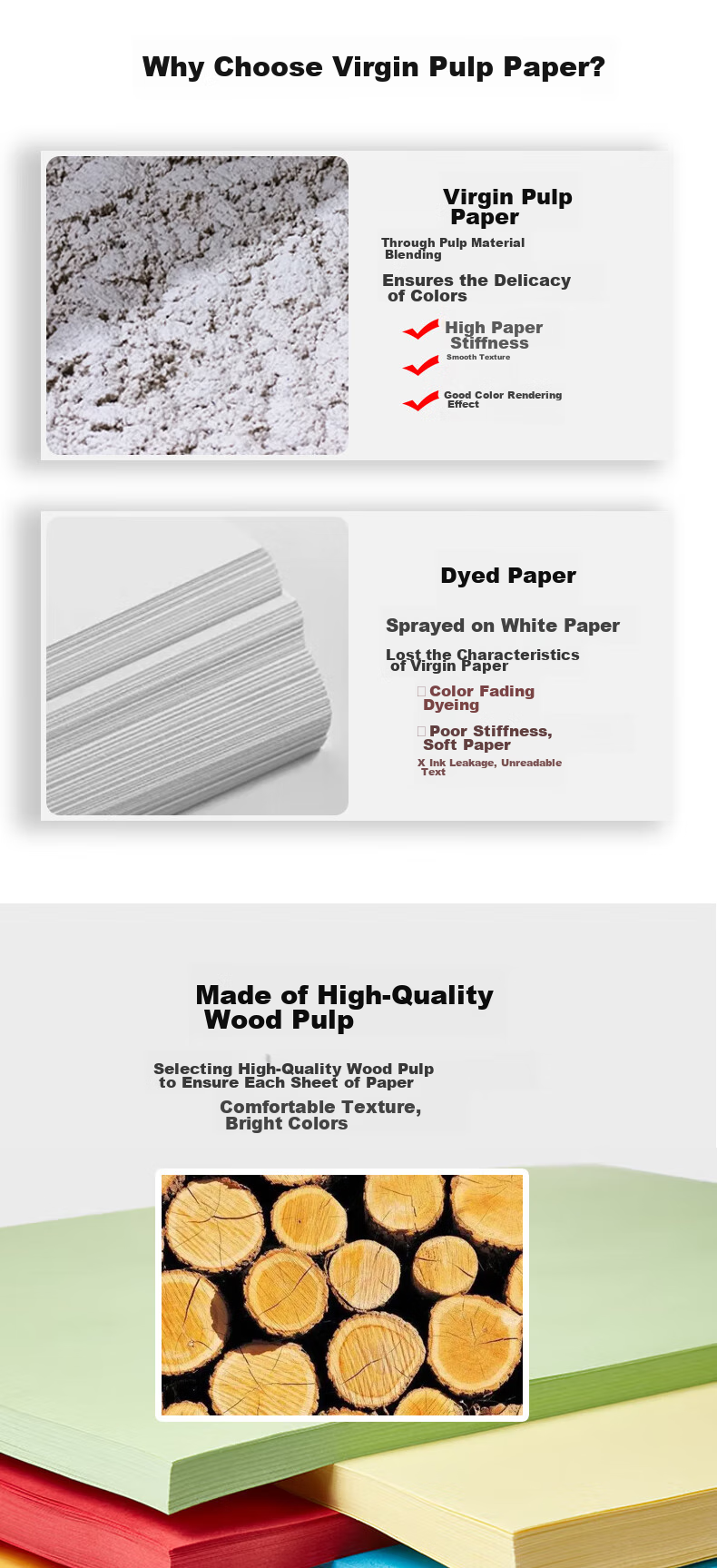 DOCON 70g A4 Color Multifunction Copy Print Pagination Paper Light Yellow 500 Sheets for Binding Machine Cover 2