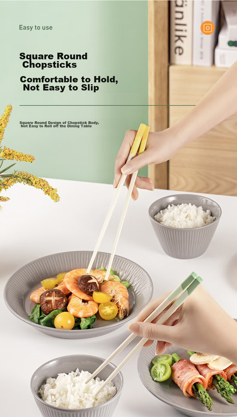 SUPOR Alloy Chopsticks, Antibacterial, Non-Slip, Mold-Resistant, Heat-Resistant, High-Quality Household Color-Coded Chopsticks TK2162E 10
