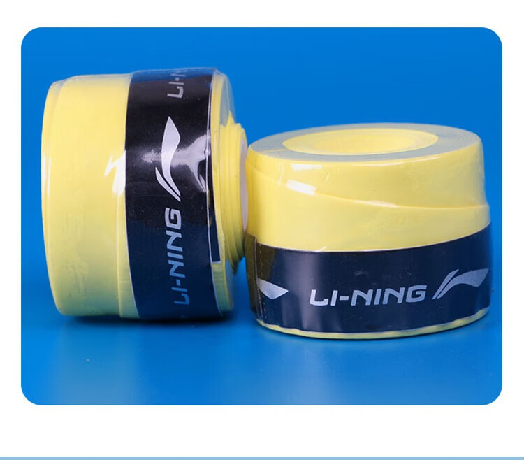Li-Ning Badminton Grip Tape, Sweat-Absorbing And Non-Slip, GP1000-A, Pack of Ten, Fluorescent Bright Yellow 9