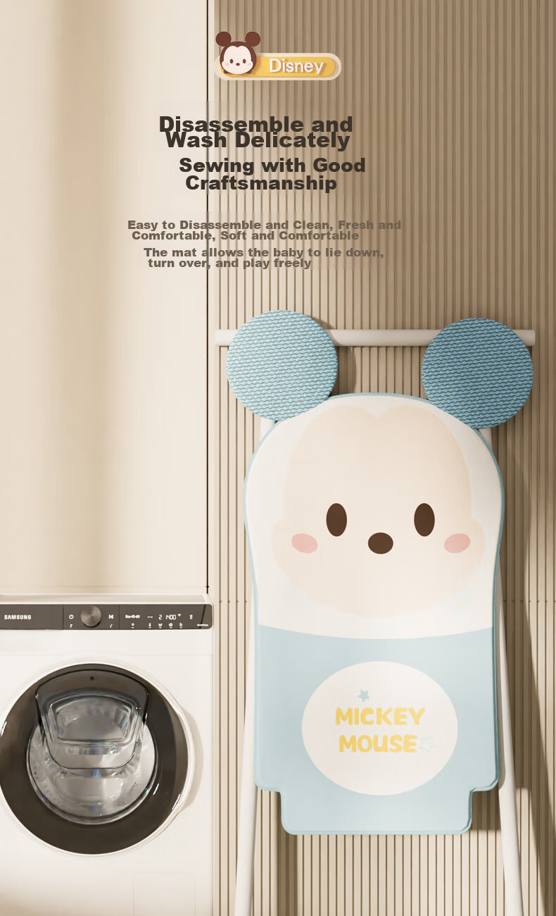 Disney Children's Tableware, Baby Food Bowl, Classic Series Dream Mickey Dining Set, Seven-Piece Gift Box, Lunchbox 9