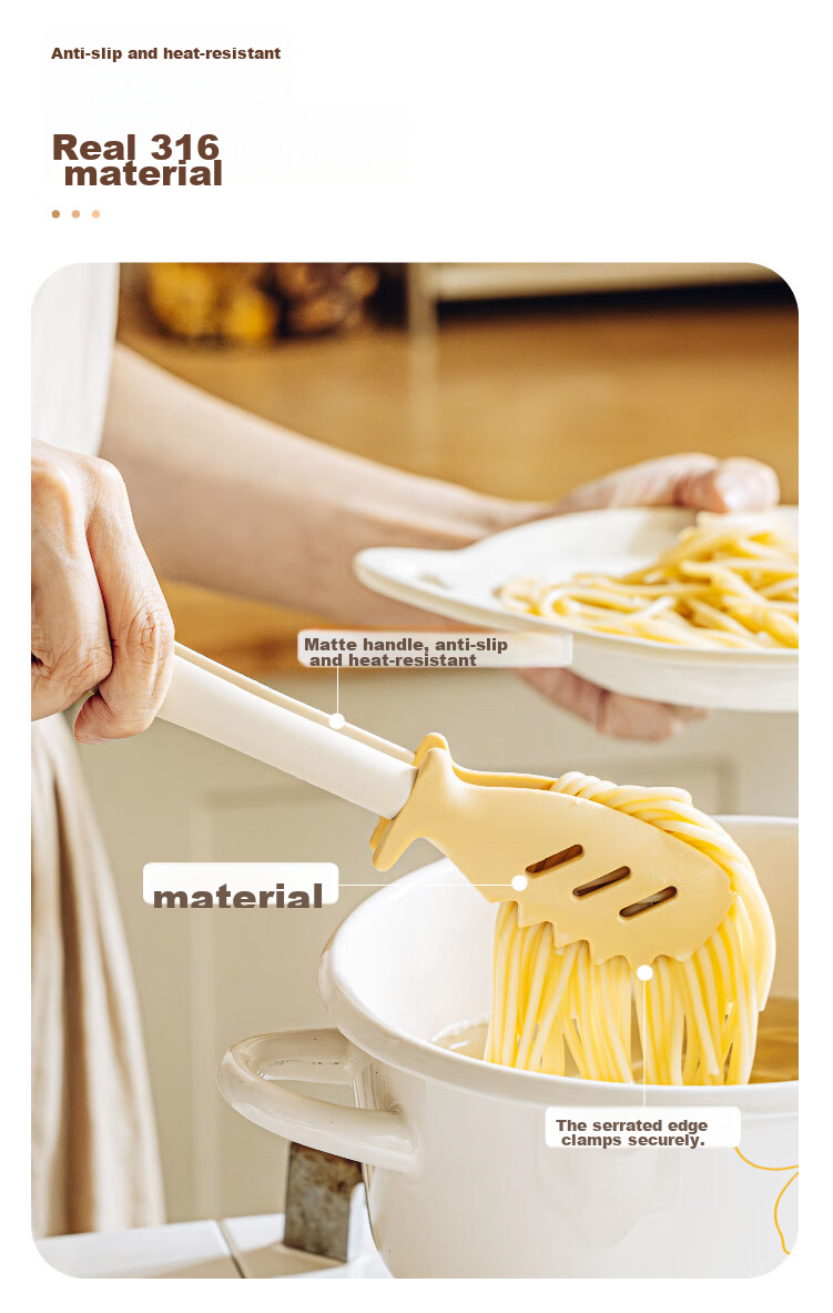 Shuke Fish Tongs, Kitchen Barbecue Tongs, Multifunctional Food Tongs, Heat-Resistant Silicone Barbecue Steak Tongs 6