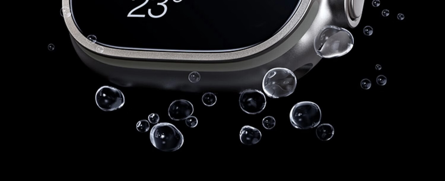 Smorss [Dust Removal Instant Sticker] Tempered Glass Screen Protector for Apple Watch Ultra 2, Full Coverage Protective Film for Apple Watch Ultra, Automatic Positioning Instant Sticker Film 9