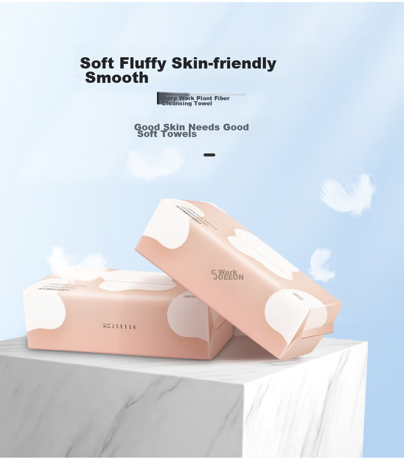 JIANGONG Facial Cleansing Wipes, Disposable Face Towels, Beauty Blotting Sheets, Pull-Out Style, 100 Sheets Per Pack 4