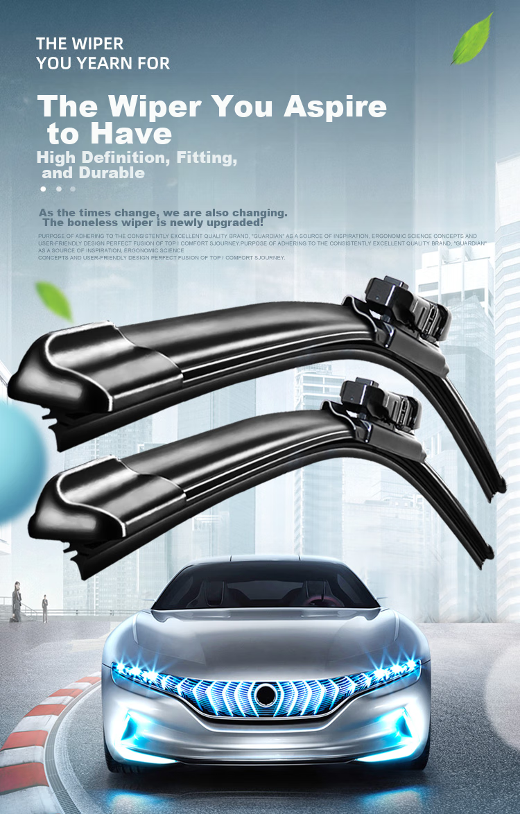 Aoye Windshield Wipers Compatible with Skoda Octavia 2015-2021 Models, Frameless Design, Original Size Front Wiper Blades, 1 Pair, 24" + 19" 2