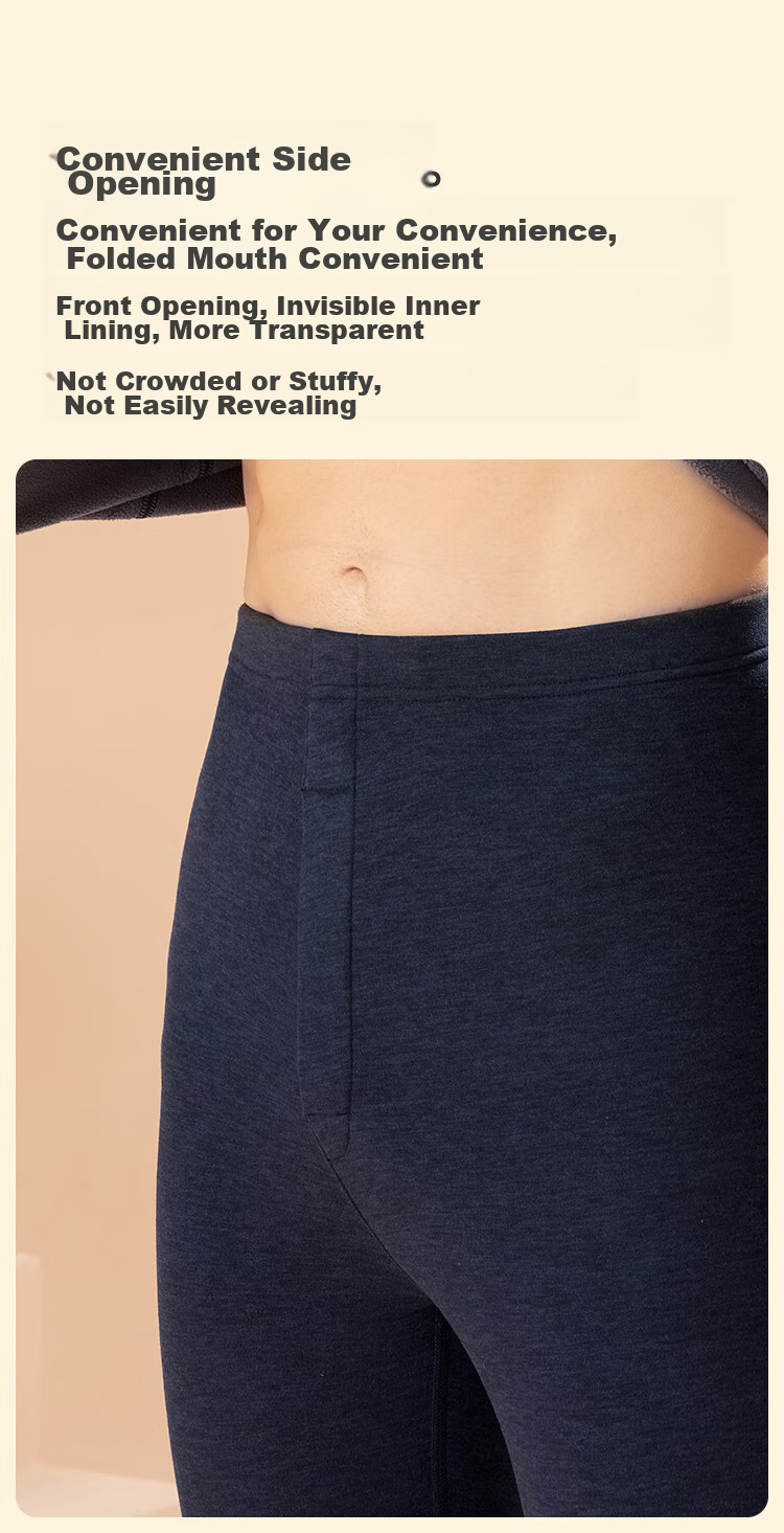 MiiOW [Mutton Protein] Women's Thermal Underwear, Fleece-Lined And Thickened Autumn Top And Bottom Set, Base Layer Underwear for Wome 14