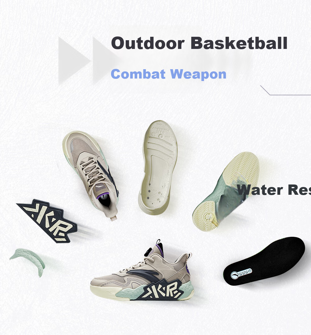 ANTA Children's Sports Shoes for Boys, Big Kids' Size 25, Autumn And Winter Professional Performance Durable Cement Basketball Shoes A12541103 27