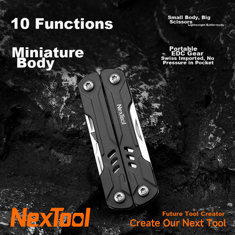 NexTool Outdoor And Home Multifunctional Pliers, Needle-Nose Pliers, Compact And Portable, Small Scissors, Pointed Pliers, Small Water Pliers