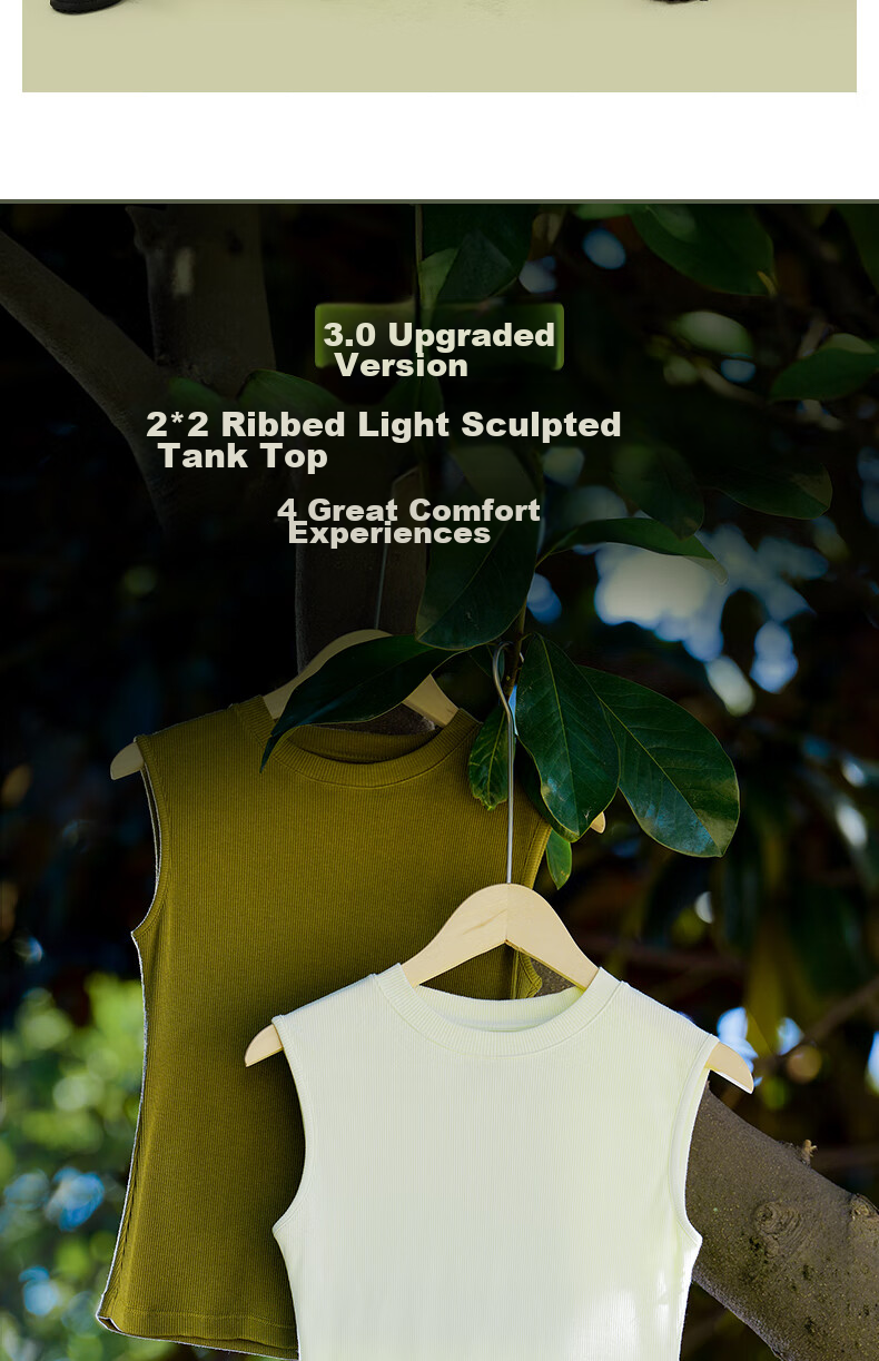 MONTAGUT Modal Cotton Tank Top for Women, Suit Inner Wear Camisole Bra, Wide Shoulder Sleeveless Top, Ribbed Thin Undershirt for Summer 8