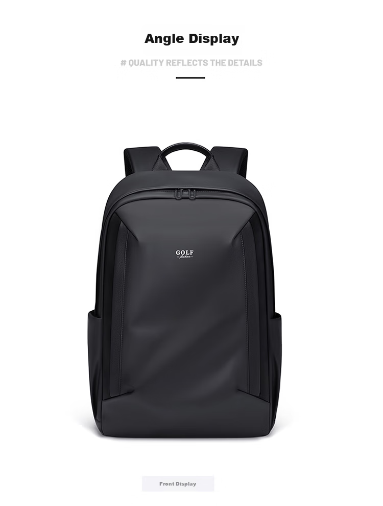 GOLF Backpack for Men, Water-Resistant Backpack, 15.6-Inch Laptop Bag, Student Bookbag, Business Casual Travel Backpack 22