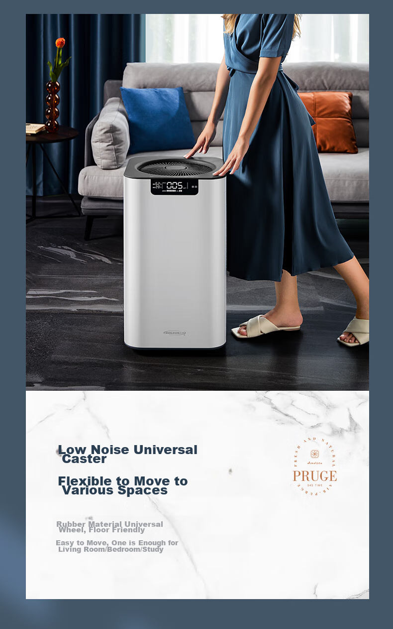 SOLEUSAIR Orca Air Purifier for Pets, Eliminates Bacteria, Allergens, Odors, Formaldehyde, Viruses, Disinfects Cat Hair, G20 Gift 20