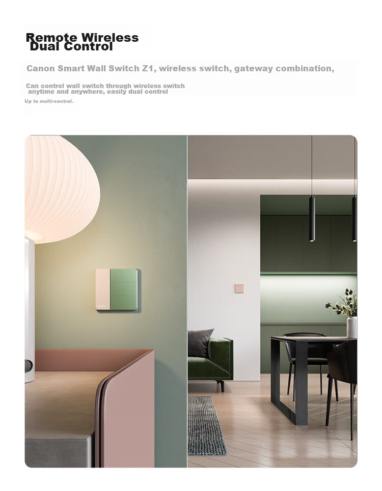 Aqara Smart Wall Switch Card, Single Button, Single Zero Fire Universal, Connected to Mijia APP/iPhone HomeKit 8
