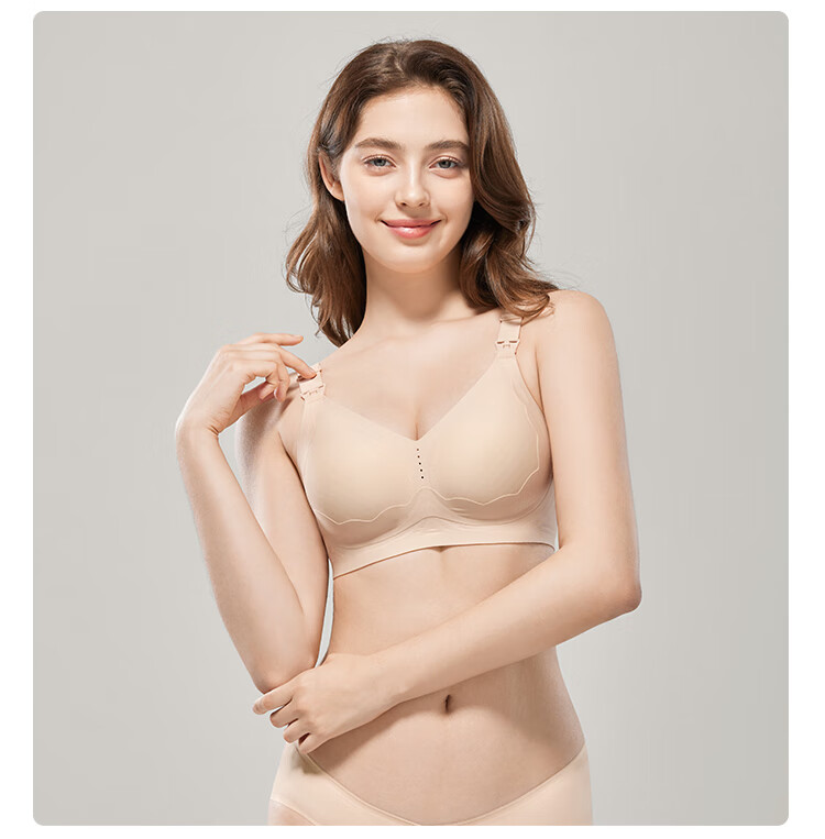 JOYNCLEON Nursing Bra for Pregnant Women, Breathable Maternity Bra for Postpartum Breastfeeding, Push-Up And Anti-Sagging jwx122660 15