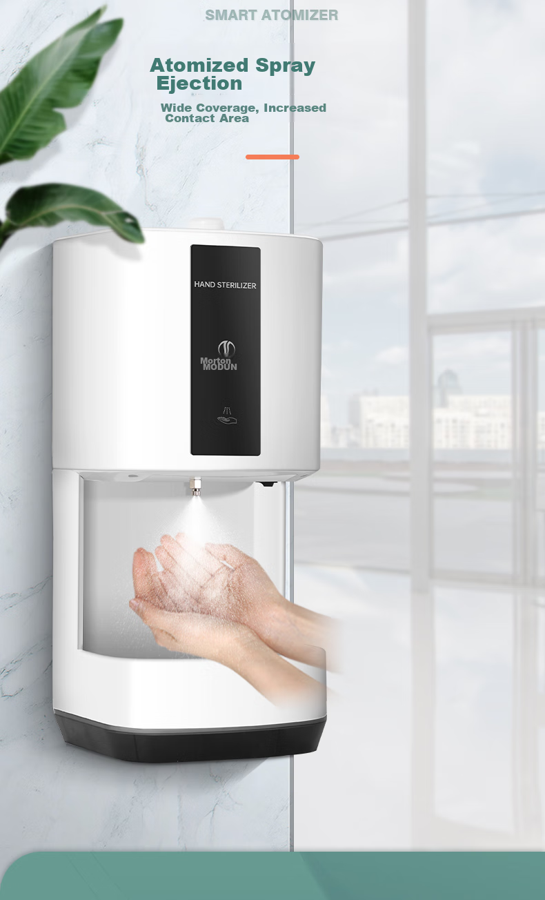MODUN M-X6 Automatic Sensor Hand Sanitizer Wall-Mounted Alcohol Disinfection Machine, Sterilizing Spray Cleaner, Phone Sanitizer Sprayer 8