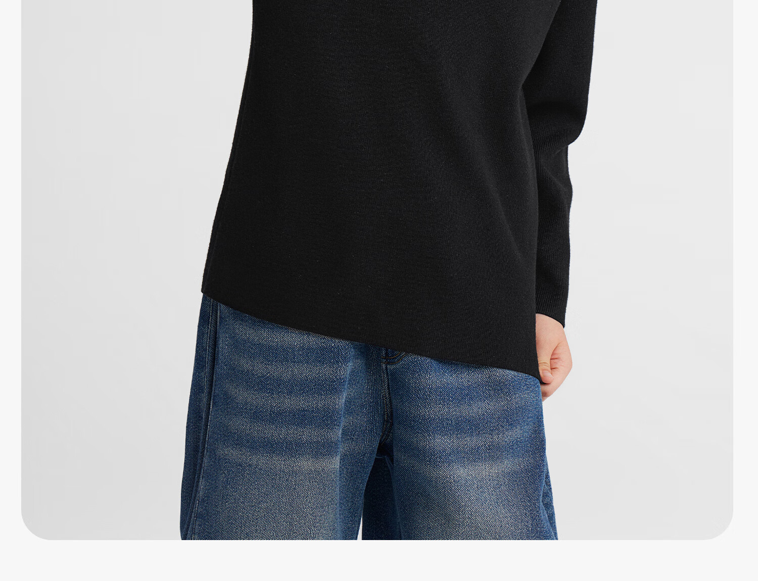 Zuo Xi Boys' Base Layer Sweater Big Kids Autumn Winter 2025 New Children's Half Turtleneck Knitwear Boys Gray 150cm 27