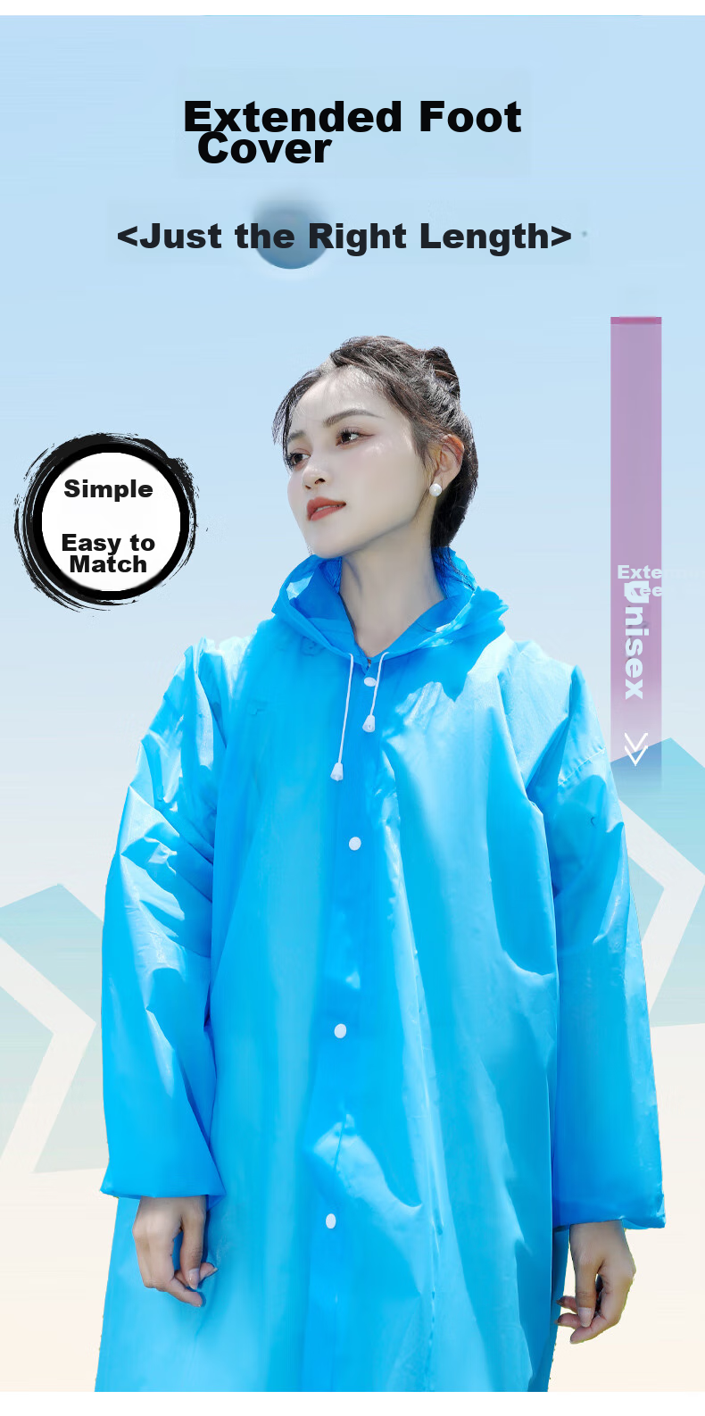 JOYTOUR Disposable Adult Raincoat, Portable Card Mini Compressed Pocket Raincoat for Travel, Hiking, And Mountaineering, Single Piece 6