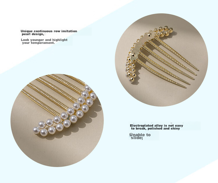 CHIMERA Hair Bun Maker, Back-Of Hair Clip, High-End Hair Accessory for Women, Hair Comb, Birthday Gift for Girls 12