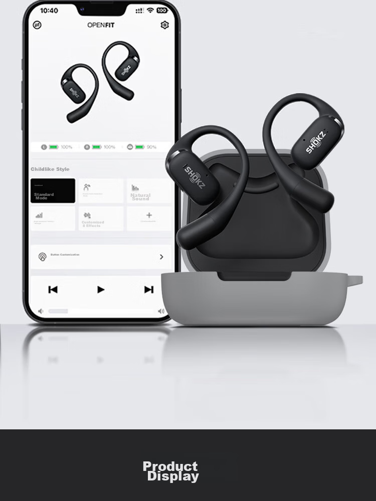 ESCASE OpenFit Protective Case for Bluetooth Earphones, Silicone Storage Box, Liquid Silicone Soft Shell, Full Protection, Shockproof, Ultra-Thin Case, Ultimate White + Lanyard 10