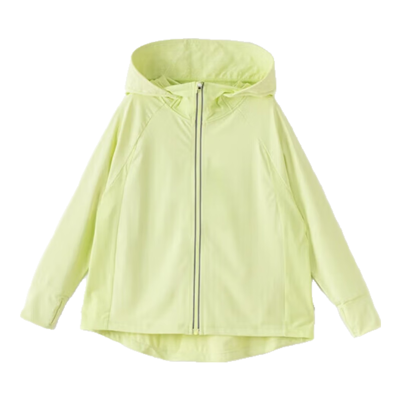 NUBIWU Children's Sun Protection Clothing, UPF50+, Lightweight And Breathable Skin Coat, Girls' Hooded Thin Jacket, for Older Children, Air Conditioning Shirt