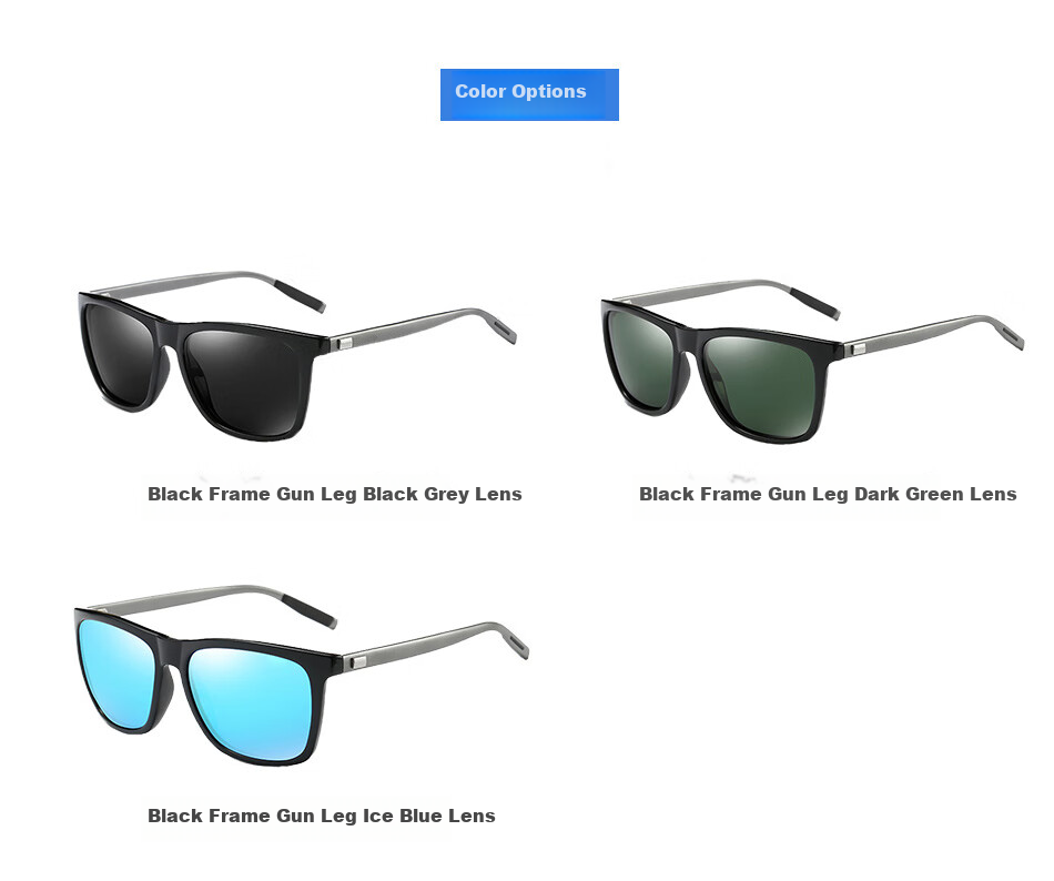 DRATRA Polarized Sunglasses Summer Unisex Square Sports Sun Glasses UV Protection Driving Glasses 2