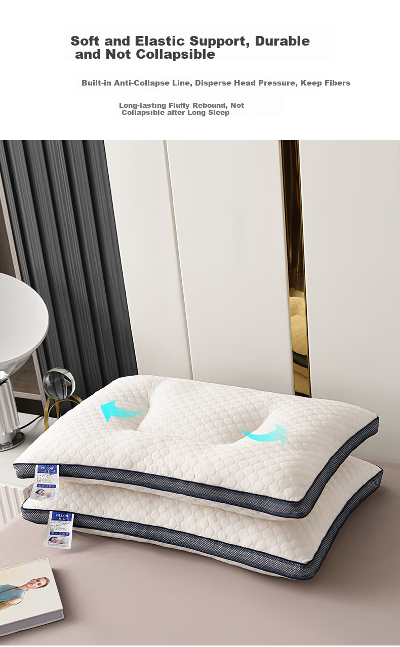 Hodo Cervical Pillow, Deep Sleep Neck Support, Adult-Specific Pillow Core, Home Massage Pillow, 48*74cm, One Piece 6