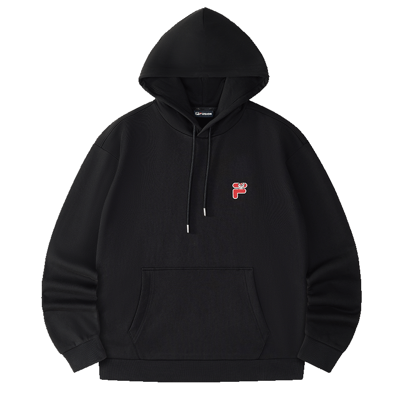 FILA FUSION Couple's Hooded Sweatshirt, Spring Fashion Pure Cotton Knitted Top