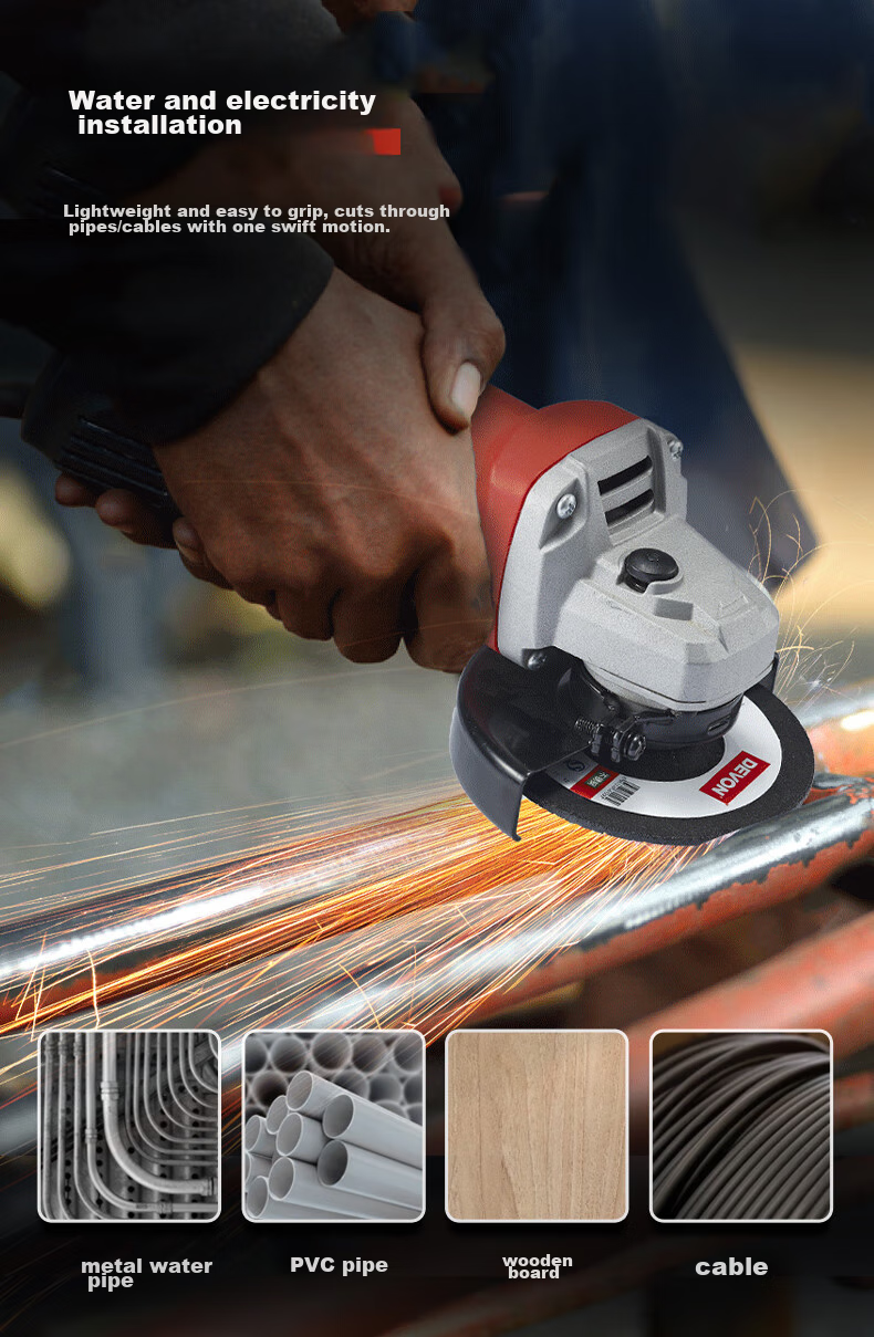Devon Angle Grinder DAG-710 Hand Grinder Polisher Sander Cutting Machine DAG710W with Rear Switch 4