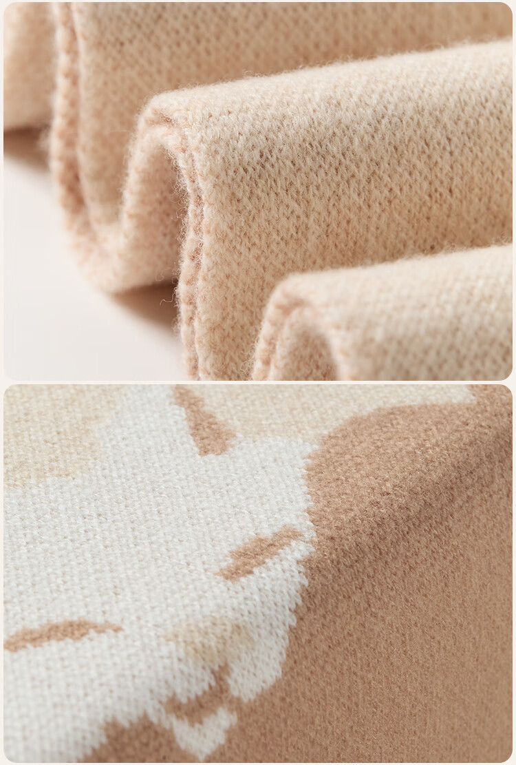JIUMU Pure Wool Scarf for Women, Autumn And Winter Neck Warmer, Ladies' Warm Shawl, Gift for Women on Mid-Autumn Festival Or Birthday, Gift Box Packaging 15